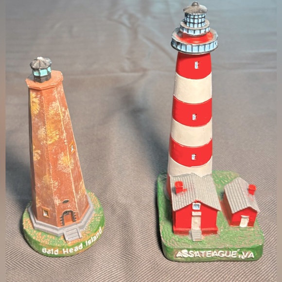 Other - Pair of Lighthouses - Assateague VA & Bald Head Island Sizes in Description New